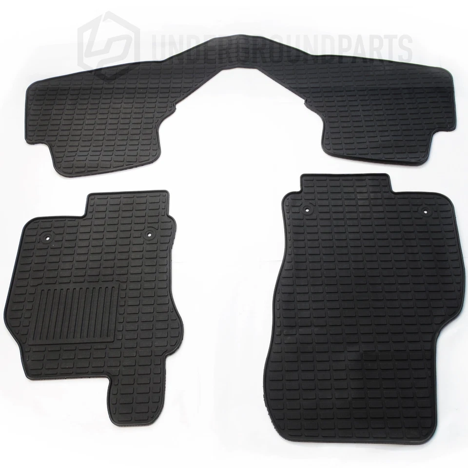 SKODA OCTAVIA mk3 HEAVY DUTY RUBBER FLOOR MATS TAILORED BLACK FRONT BACK 2013-20 — 第 2/4 张图片