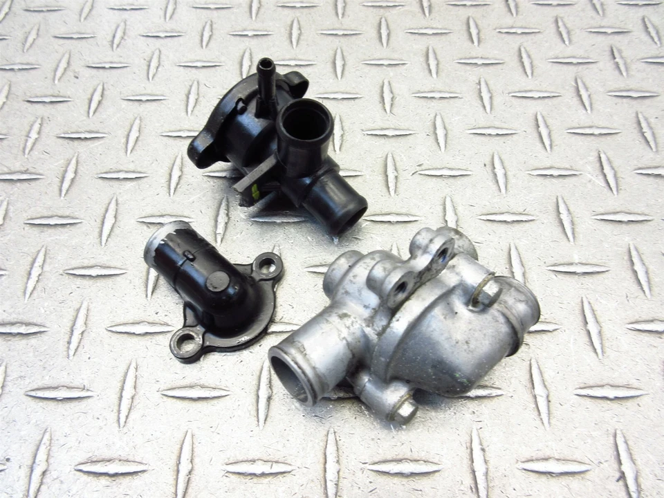 2010 08-12 Kawasaki EX250 Ninja 250R Radiator Cap Thermostat Housing Sensor OEM - Image 2 of 4