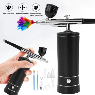 Tragbares Airbrush Set Handheld Airbrushpistole Spritzpistole für Nageldesign DE