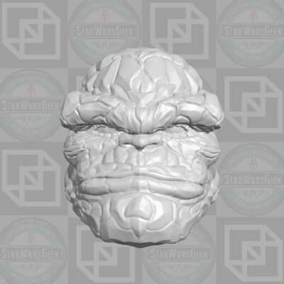 Thing Ben Grimm Fantastic Four custom head for 1:6 1:10 1:12 1:18 action figures
