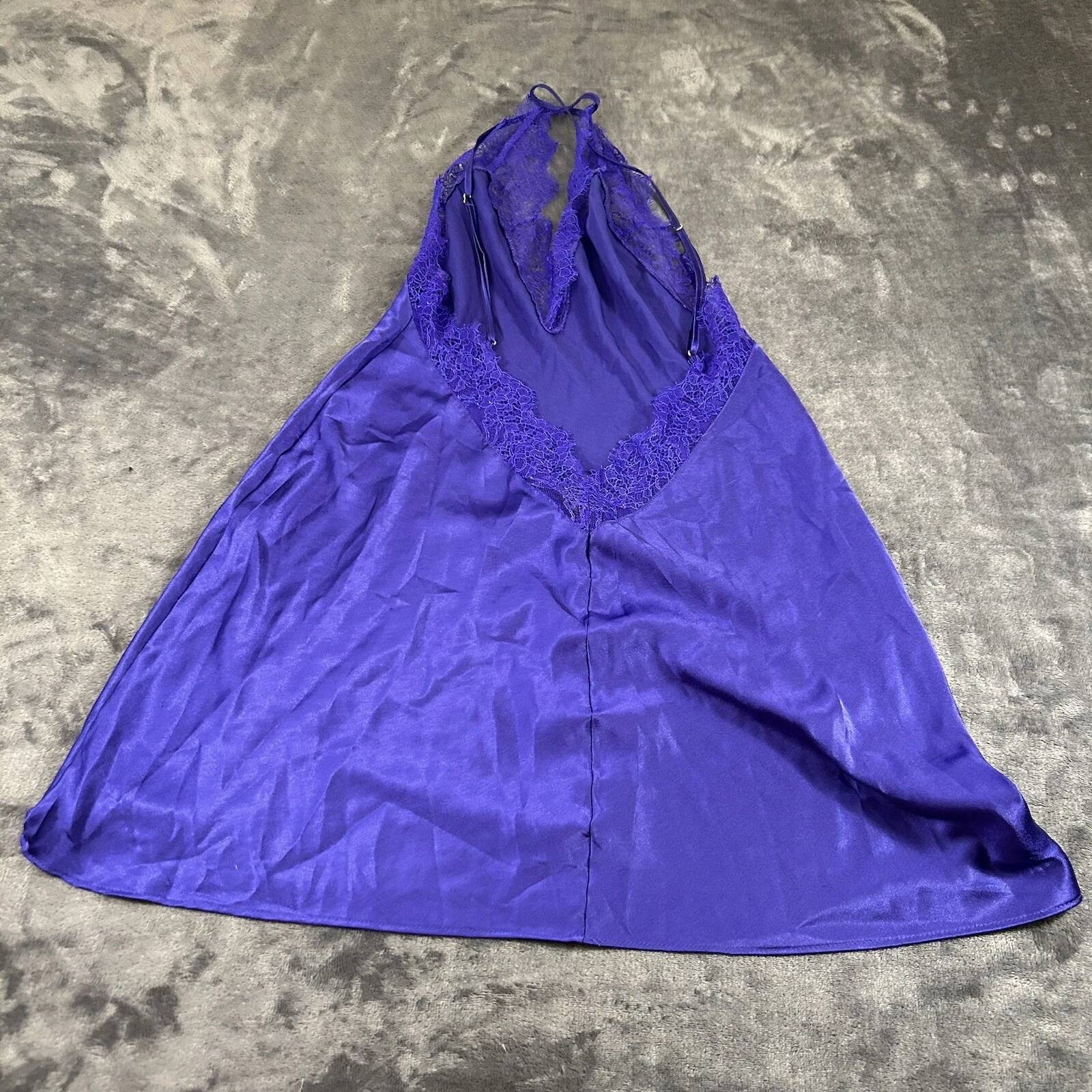 UNDERCOVER Abito Victorias Secret donna piccolo blu top pizzo pigiama pullover sexy