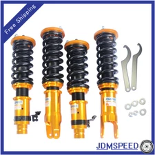 Gold Full Coilover Shock Strut Springs Suspension Set For Honda Civic EK 96-00