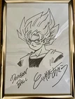 Dragon Ball Son Goku Akira Toriyama Autographed Reproduction Paper picture Japan