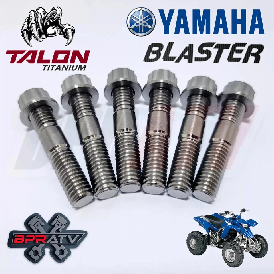 Yamaha Blaster TITANIO Culata Pernos Cilindro a Cárter Kit Tuercas Foto 2 de 4