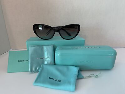 TIFFANY & CO Sexy Cat Eye Sunglasses TF4045 8001/3C Black  display picture 1