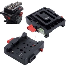 Clamp Adapter for Manfrotto Gitzo 50mm Plate Sachtler FSB-6T/8T/10T Tripod Head