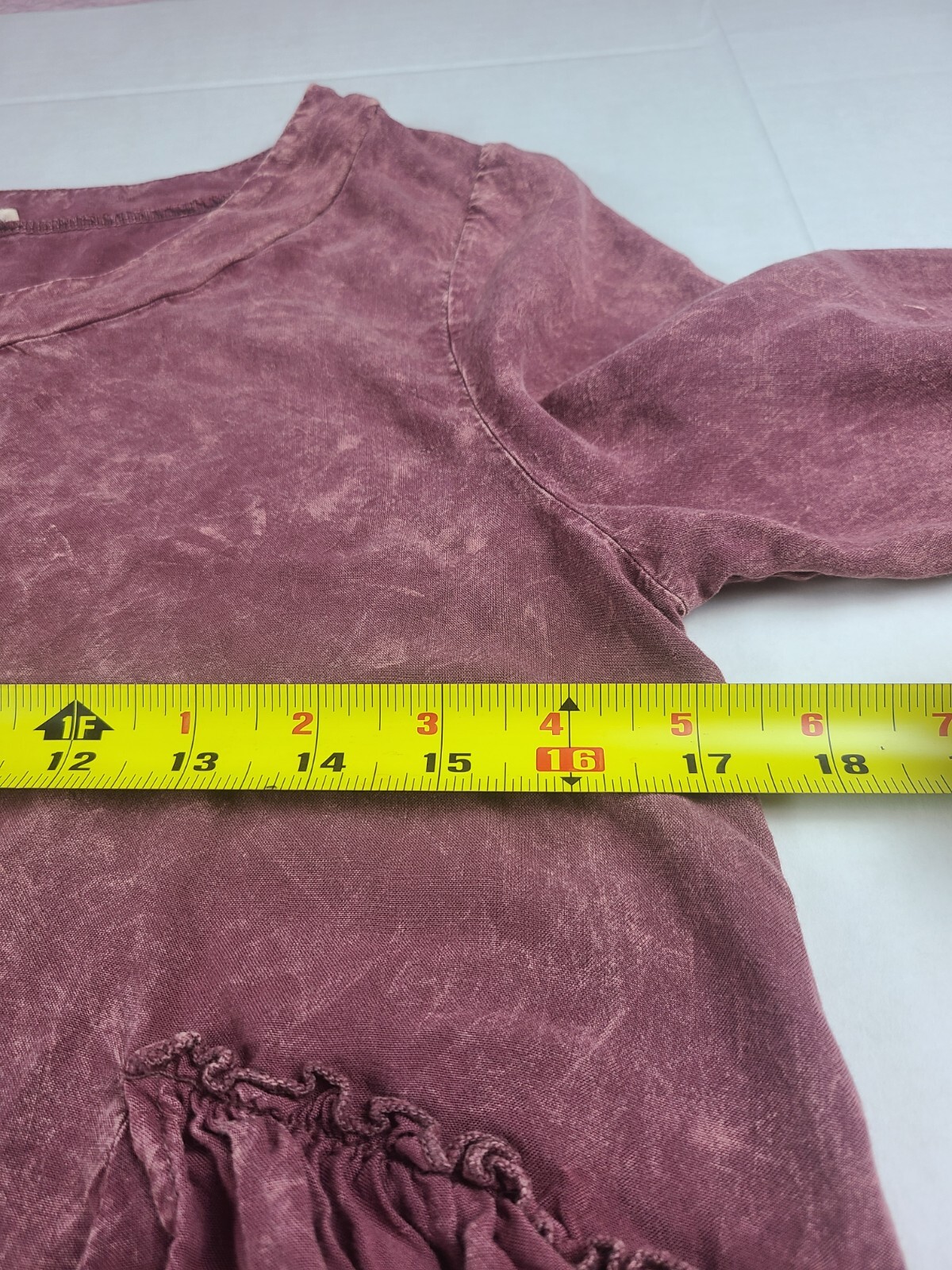 Easel Anthropologie Top Womens Small Pink Ruffle … - image 4