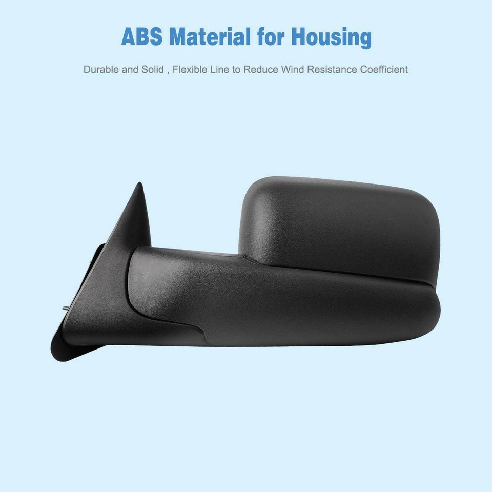 ACANII - Telescoping Flip Up MANUAL Towing Mirrors Non Heat - Foto 6