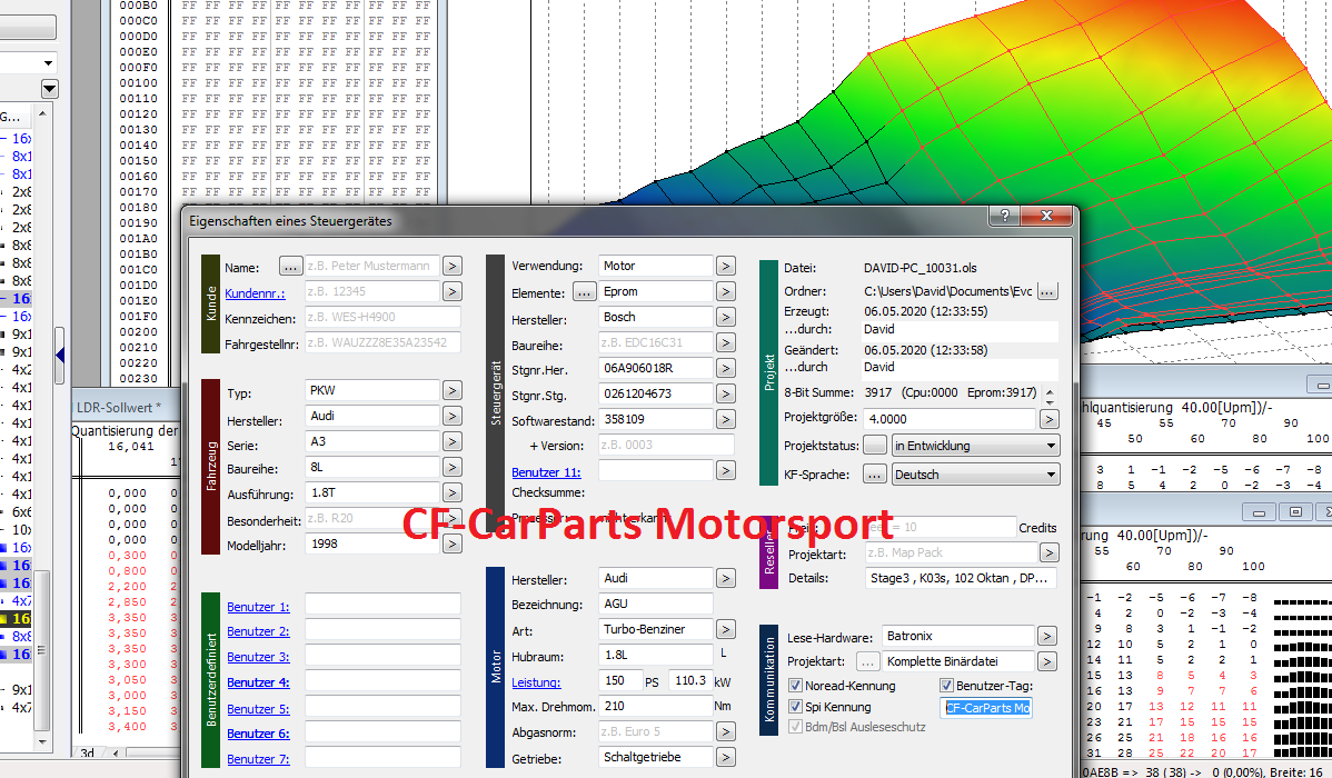 2.7T ME7.1 CHIPTUNING, Softwareoptimierung Audi A6 C5, Bi-Turbo,Schubabschaltung EUR 300,00 - DE