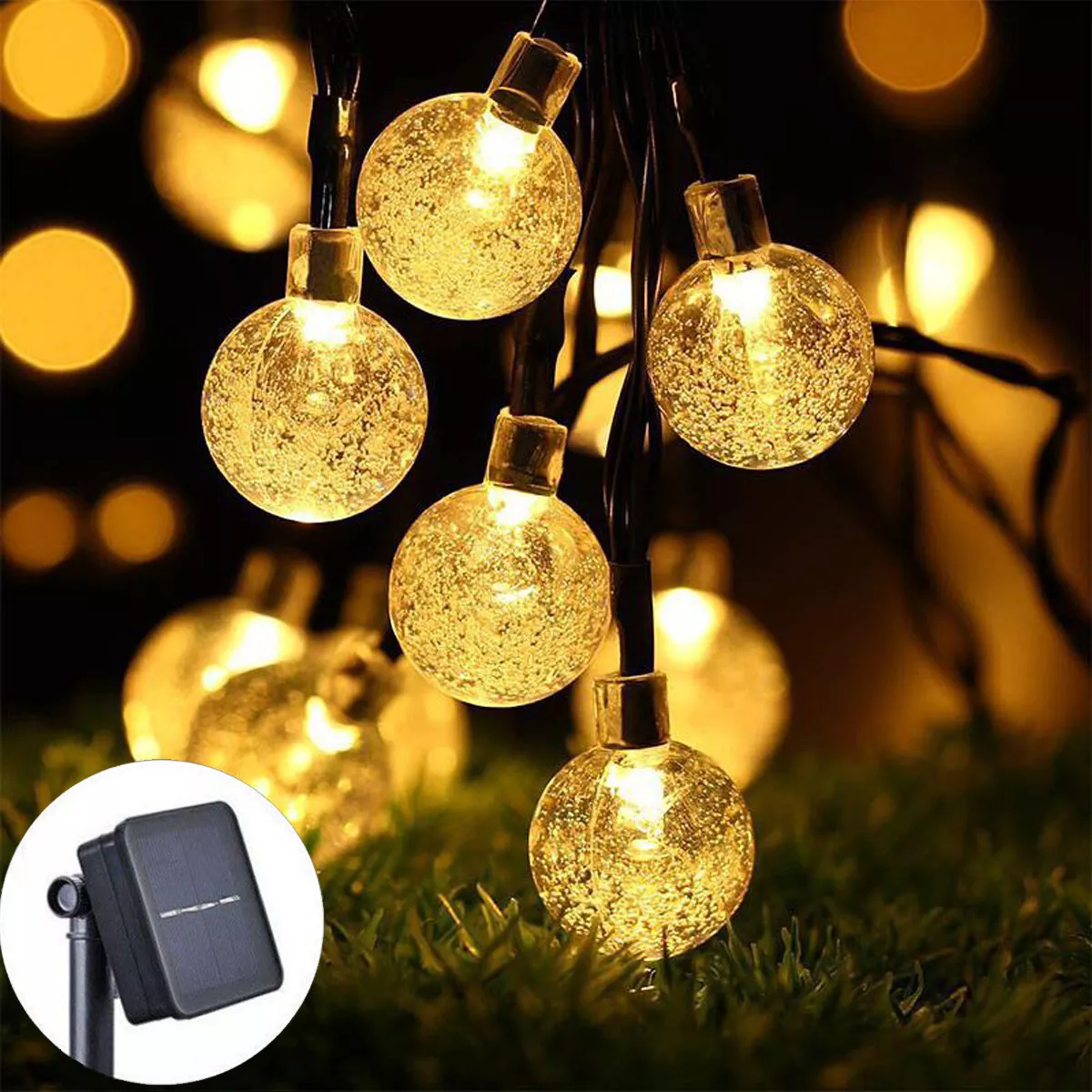 Solar String Lights Outdoor 50 Pieces LED 23ft Gazebo Lights Solar
