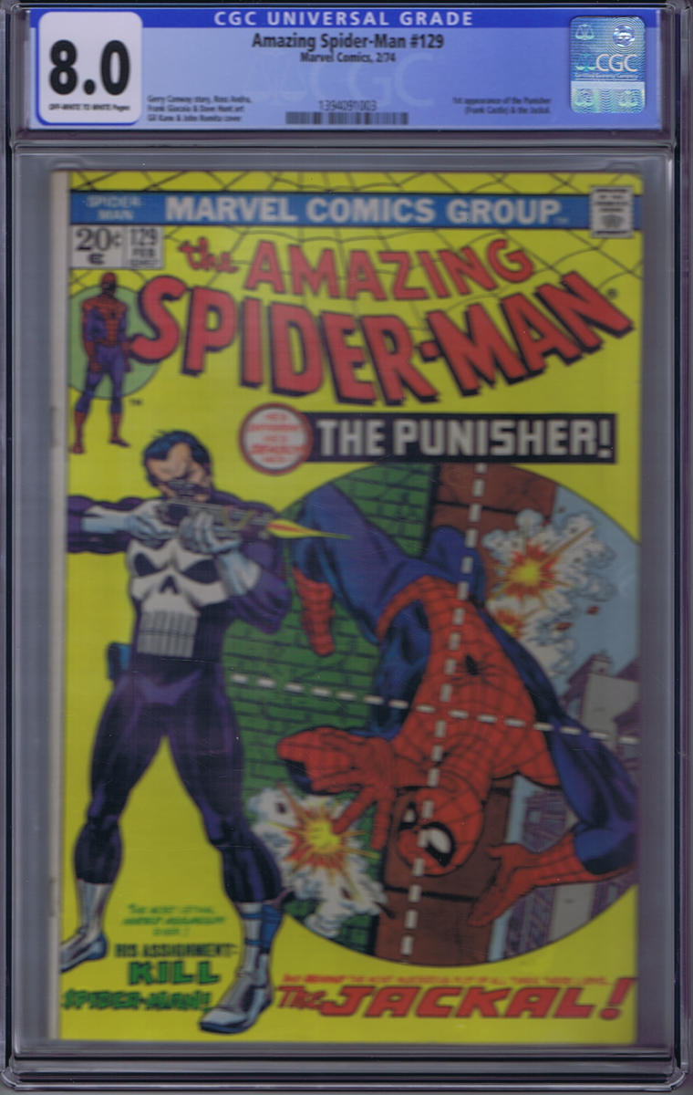 Amazing Spider-Man #129 Marvel 1974 1st Appearance Punisher CGC