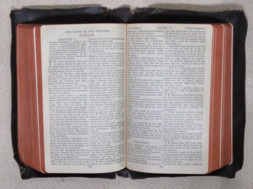 Bible English Version Samuel Bagster & Sons, Leather Bound Antique - Picture 4 of 9