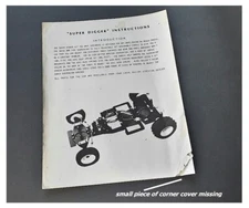 Vintage RC Car Bolink Super Digger 1/10 Off-Road Instructions Original 4-pages 