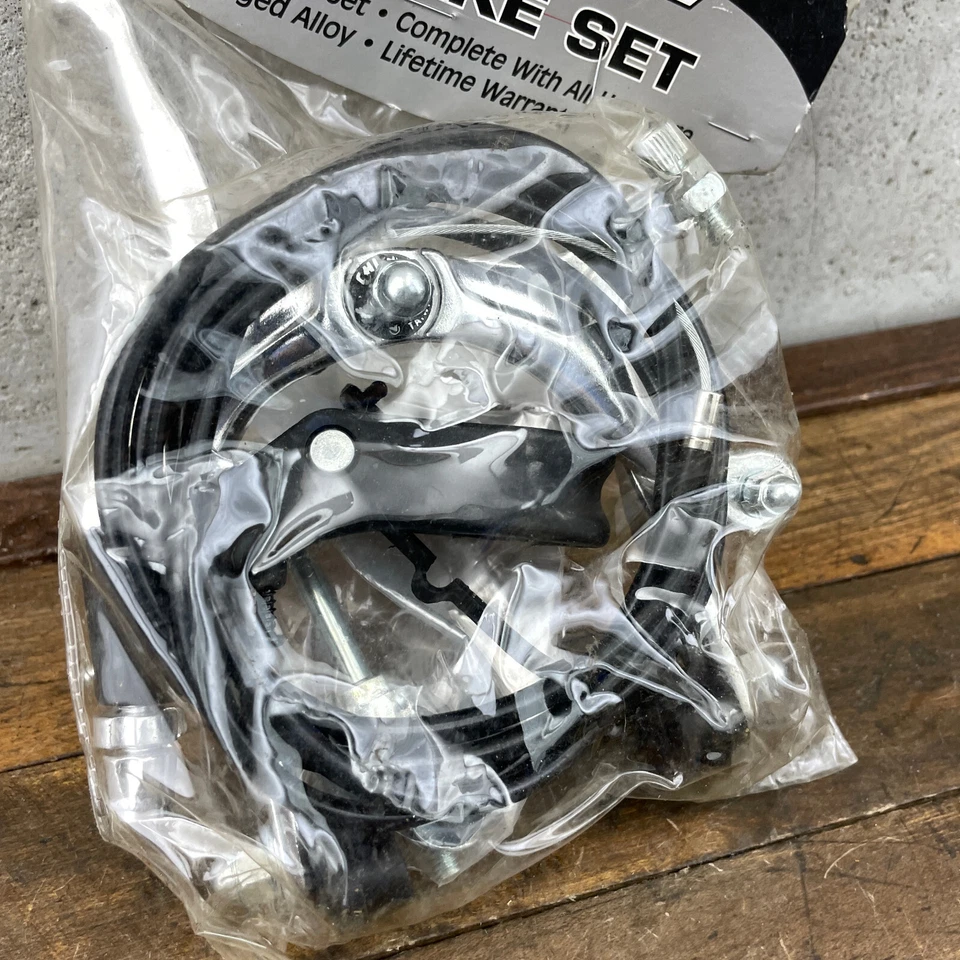 Pyramid BMX Rear Brake Caliper Set NOS Old School BMX Black Lever Cable New - Image 2 of 4