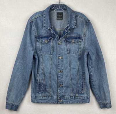 Primark Denim Jacket Mens MEDIUM Trucker Biker Work Farm Jean