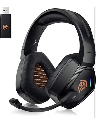 EasySMX Grani C07W Over-Ear Wireless Gaming Headset mit Mikrofon, 2,4 GHz + USB..