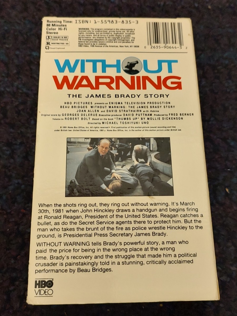 (未使用･未開封品)Without Warning: James Brady Story [VHS] Without Warning The James Brady Story VHS Political Suspense