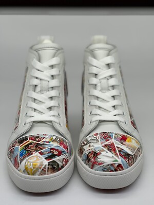 Christian Louboutin FUN LOUIS Comic Patent Leather High Top