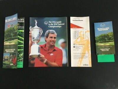 1990 US Open Golf Program Guide Magazine Medinah Country Club Chicago Illinois