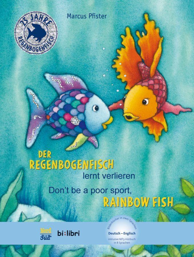 Der Regenbogenfisch Lernt Verlieren. Kinderbuch Deutsch-englisch