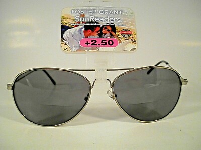 FOSTER GRANT SUN READER BIFOCAL SUNGLASSES  ''JET GUN''
