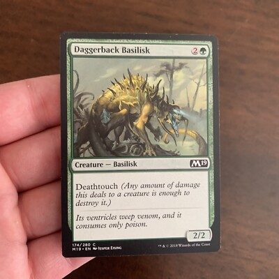 MTG Daggerback Basilisk Core Set 2019 174/280 Regular Common
