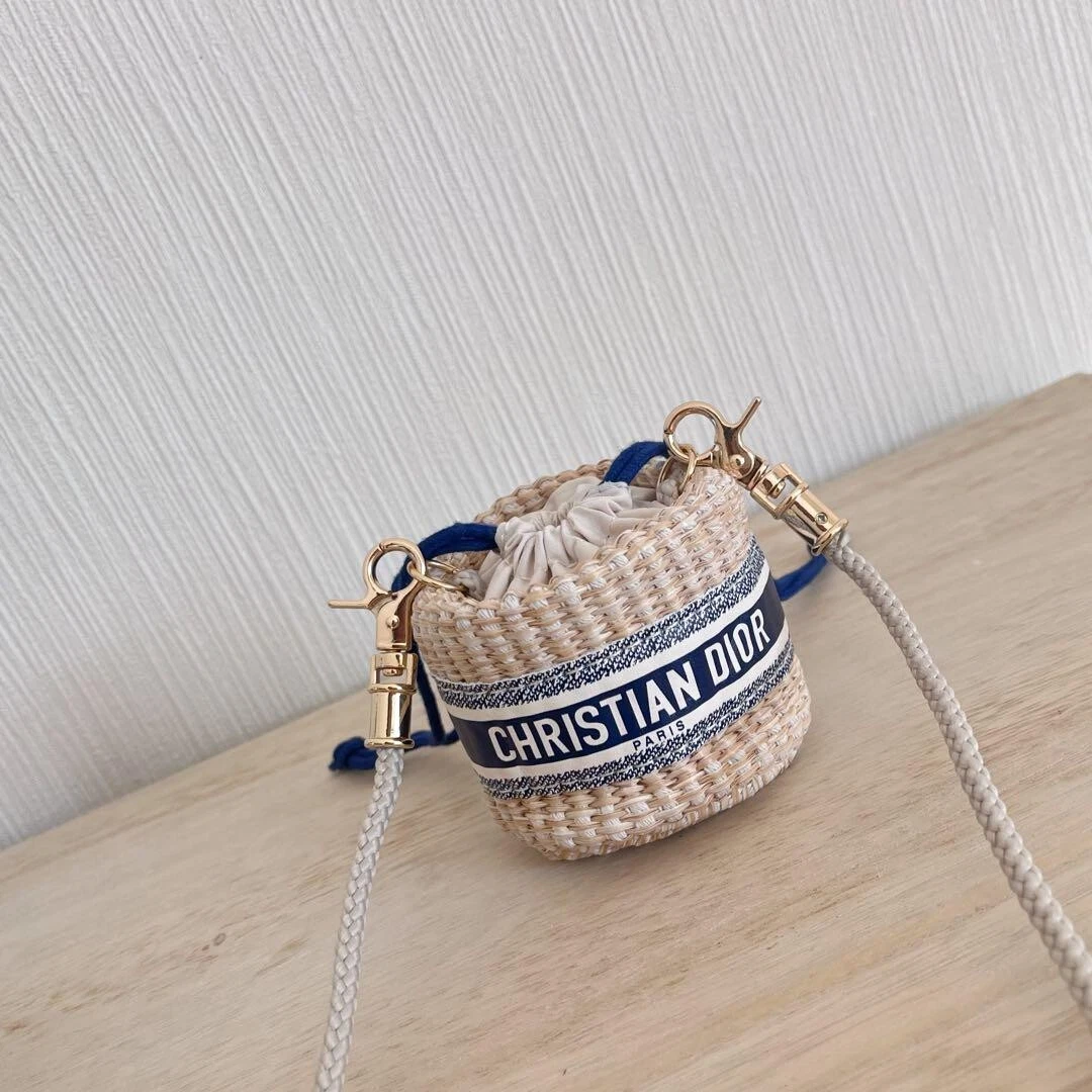 Christian Dior Pochette Paille Mini Sac Bandoulière VIP Limitée Nouveauté Boîte