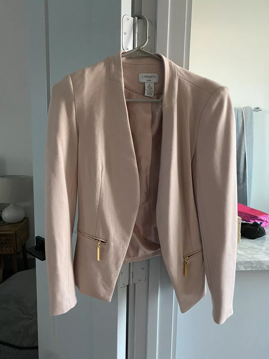 Carmen Marc Valvo blazer - Light pink, Size small