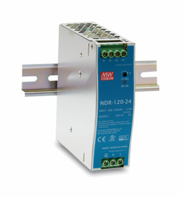 12V DC 10A 120W Hutschienen Netzteil SNT - Meanwell NDR-120-12