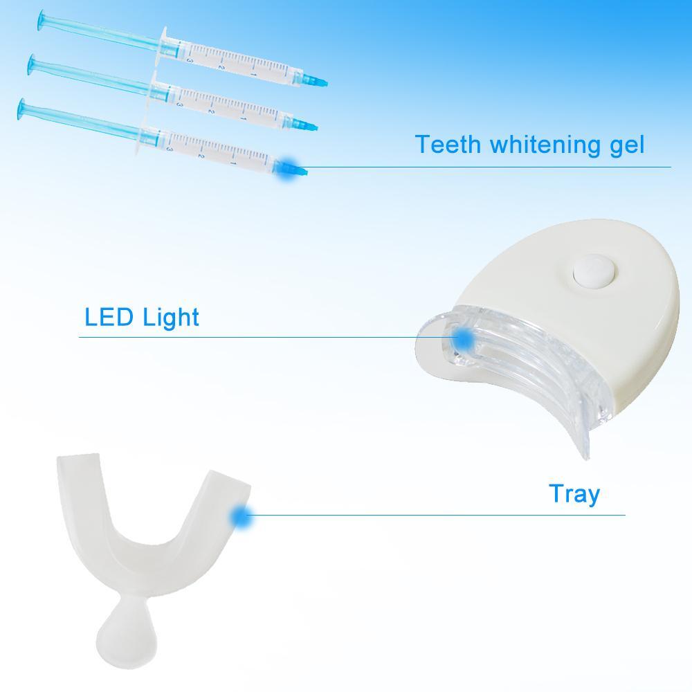 Dental Teeth Whitening Gel Kit Professional Bleaching Gels System Tray