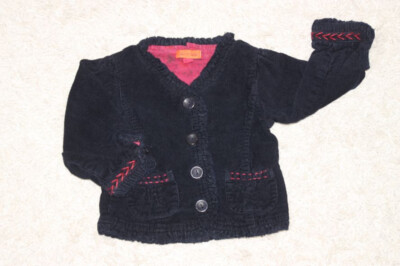 DPAM feine Cordjacke 68 74 6m süße Girly-Jacke edler Blazer mit Stickerei so süß