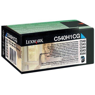 Genuine Lexmark C540H1CG Cyan High-Yield Toner - NEW SEALED
