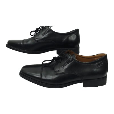 Clarks Tilden Cap Oxford Leather Shoes Mens Size US 9.5 M UK 
