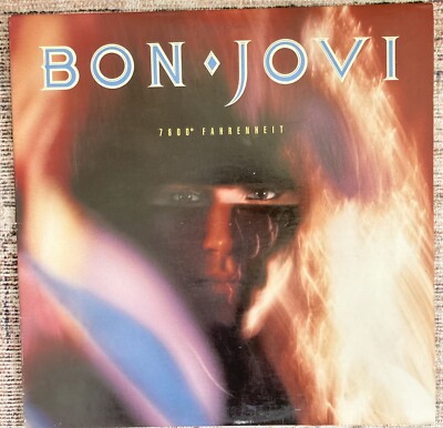 Bon Jovi ''7800 Fahrenheit'' Vinyl LP 1985 Mercury 422-824509-1 Cleaned Tested