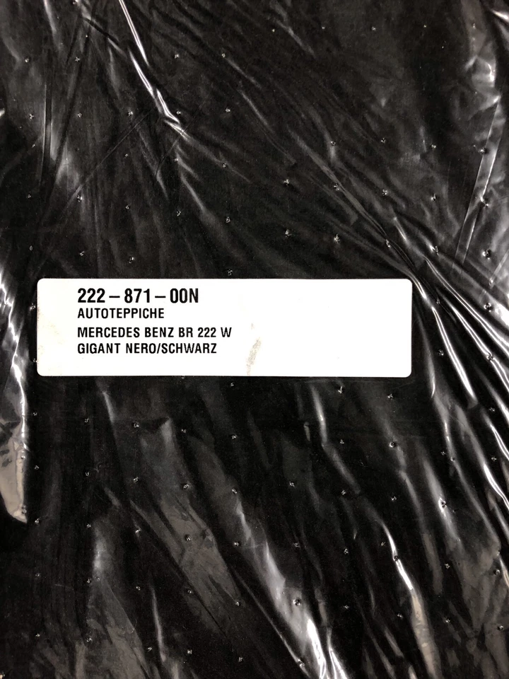 Brabus Logo Floor Carpet Mat Set Black Brand for S-Class 222-871-01N Set Of 4pc - Image 4 of 4