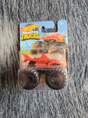 New Hot Wheels Monster Truck Lava Shark Red; 