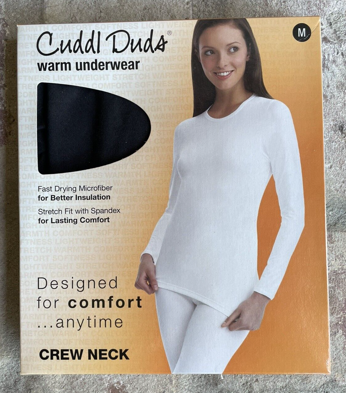 Cuddl Duds Women Crew Neck Underwear Shirt Microfiber Black Lycra/Spandex  Medium 86201982680 | eBay