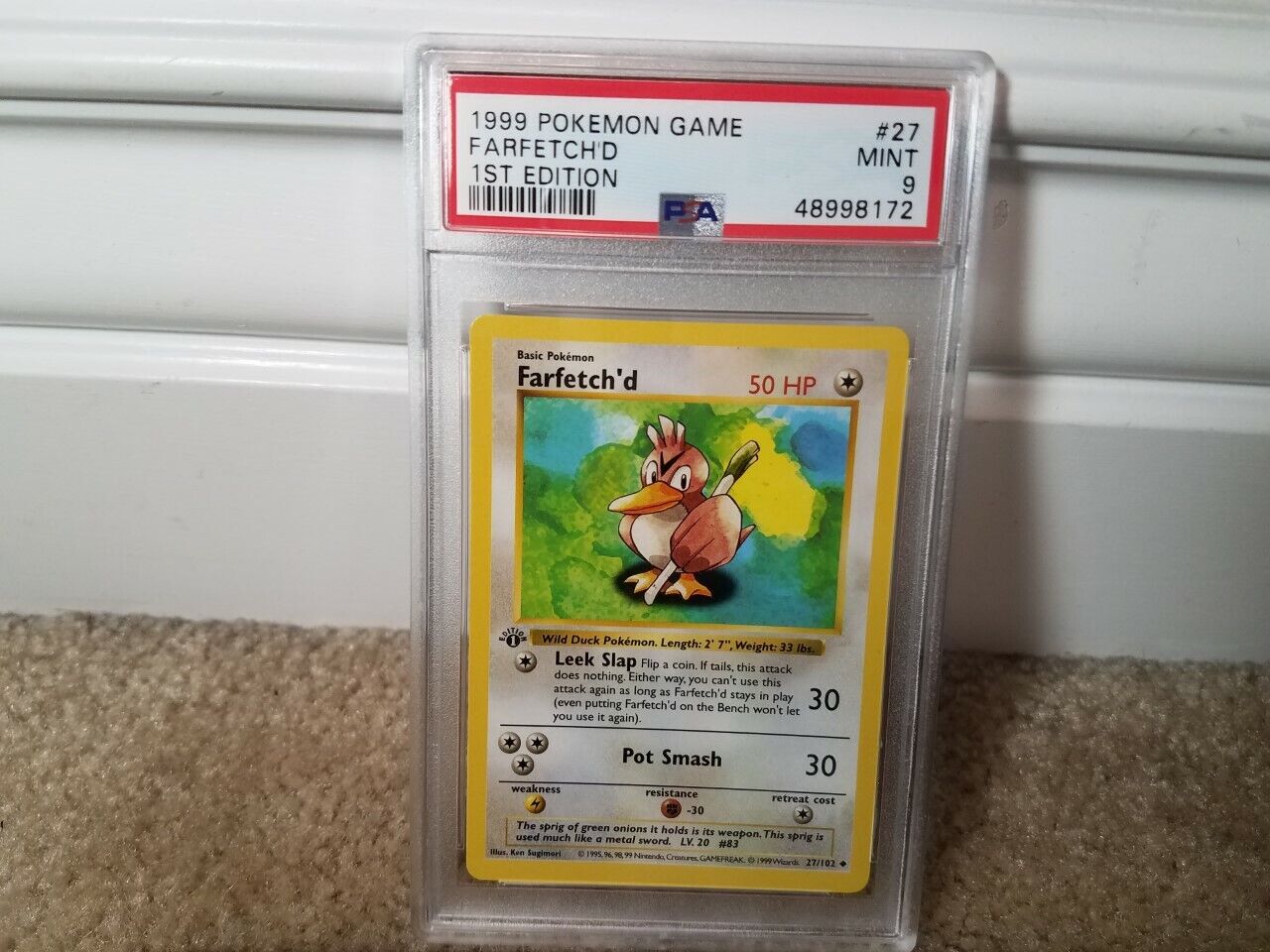 1999 Pokemon Farfetch'd - 1st Edition Shadowless