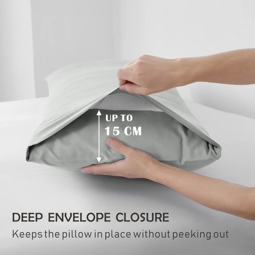 Hotel 2200TC Ultra Deep Fitted Sheet Set Pillowcases king Single Queen King Bed - Picture 3 of 51