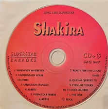 947 SHAKIRA    SUPERSTAR KARAOKE CDG DISC