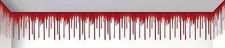 100ft. Dripping Blood Wall Border Decoration Decor Indoor Outdoor Haunted House