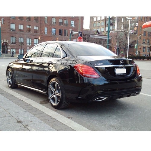 CARBON Mercedes BENZ C-Class W205 Sedan 4DR Rear Roof Spoiler C250 2014-2017 - Picture 4 of 5