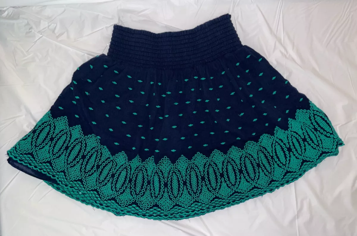 J crew top elastic waist skirt