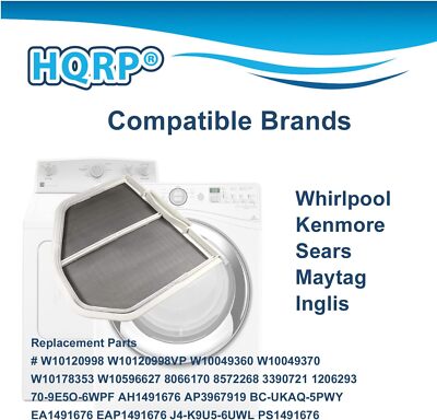 Confezione Da 2 Asciugatrice Lanugine Schermo Filtro Ricevitore Per - Foto 10