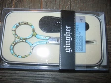Gingher Collectable Designer Embroidery Shears ~ Roberta ~  4"  01-003295 NIB