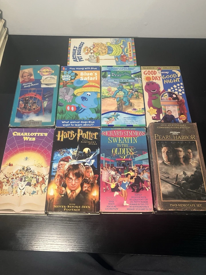 Лот из 37 видеокассет Disney Scooby Doo Nickelodeon Pokemon и многое другое - Изображение 2 из 4