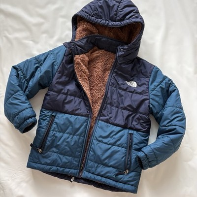 THE NORTH FACE Boys' Reversible Mount Chimbo Full Zip Hooded Jacket Sz M (10/12)