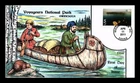 DR JIM STAMPS US COVER VOYAGEURS NATIONAL PARK FDC COLLINS HAND PAINTED