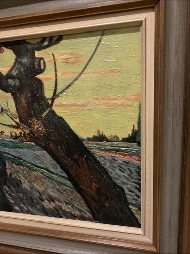 Vincent Van Gogh The Sower at Sunset Repo Painting 1950s Mid Century Era Framed - Picture 3 of 12