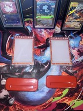 Pokemon Trading Card Company Card Stand x2 - Display Case - Red Brand New